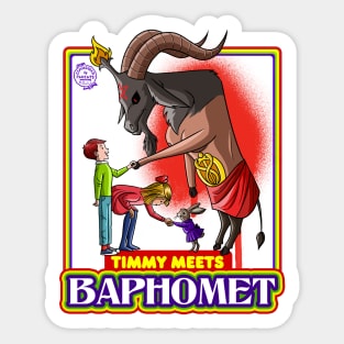 Timmy Meets Baphomet Witchcraft for beginners Sticker